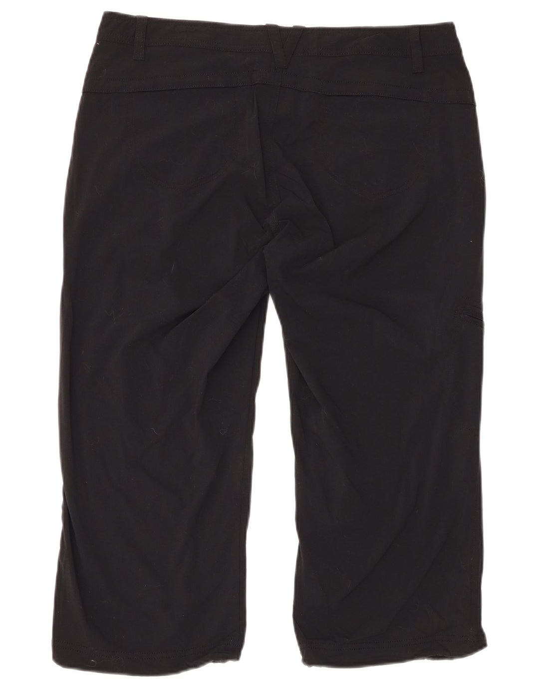 Calça capri feminina EDDIE BAUER reta US 10 grande W30 L21 preta