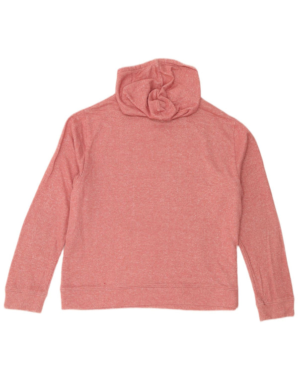 Reebok feminino gráfico moletom com capuz UK 18 XL algodão rosa