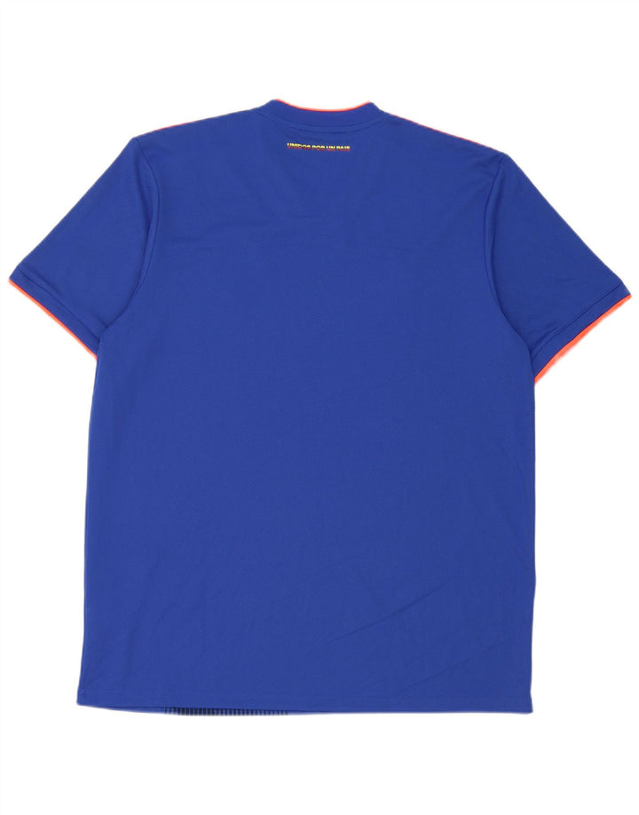 Camiseta Adidas Masculina Climalite Graphic Top Grande Azul Geométrico Poliéster
