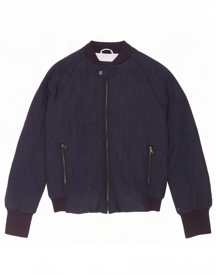 Jaqueta acolchoada masculina Gant UK 38 poliéster azul marinho médio