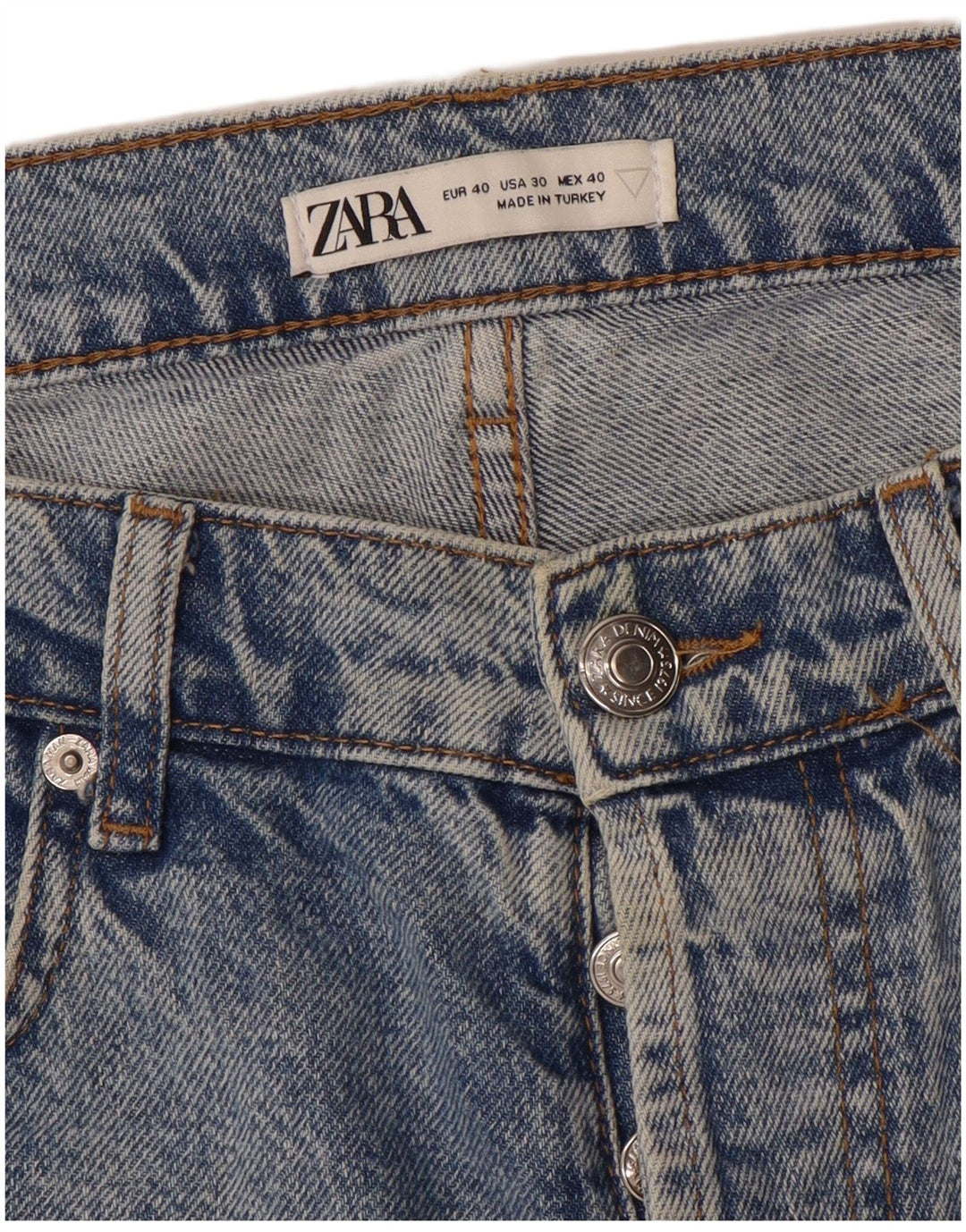Calça jeans masculina ZARA EU 40 médio W30 L25 azul