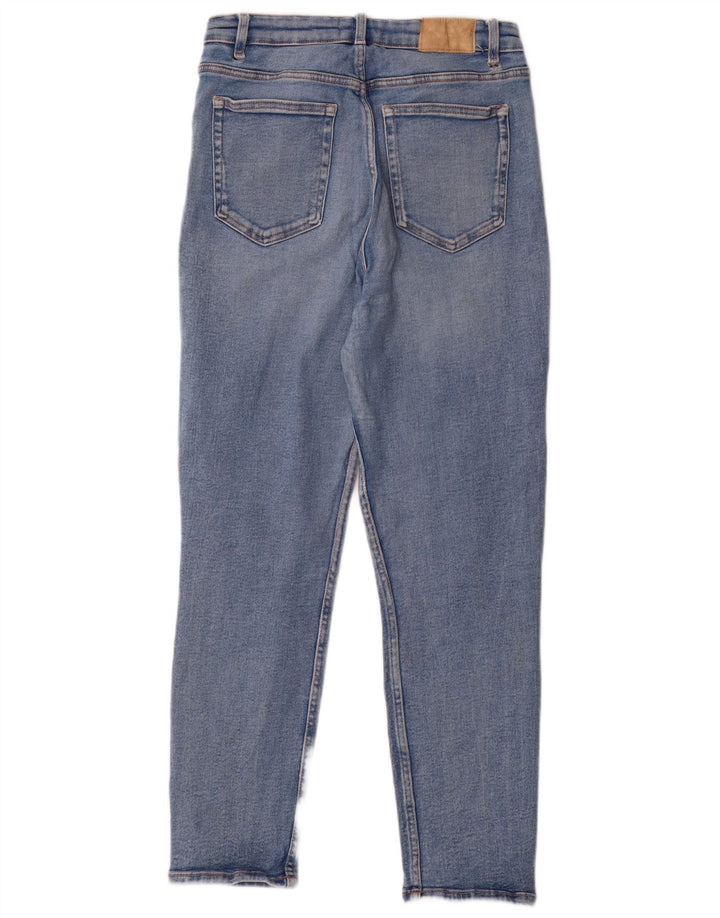 Zara Jeans Cônicos Femininos EU 40 Médio W30 L27 Azul Algodão