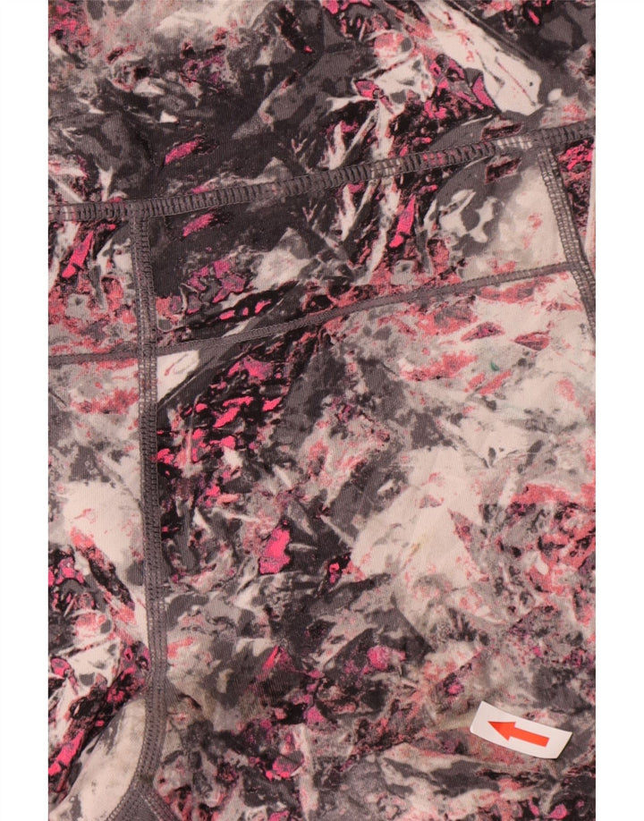 Calvin Klein Leggings Femininas com Padrão Abstrato Reino Unido 8 Pequenas Multicoloridas