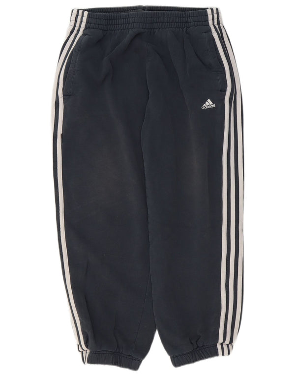 Adidas masculino colheita calças de treino joggers médio azul marinho algodão