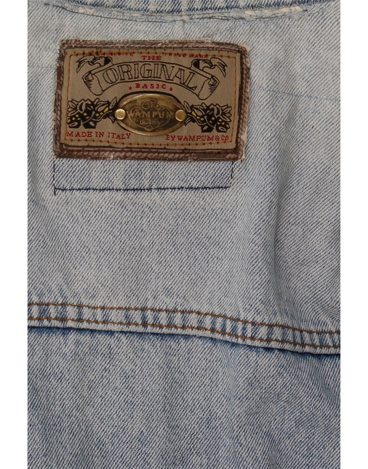 Jaqueta jeans masculina Wampum UK 38 azul médio