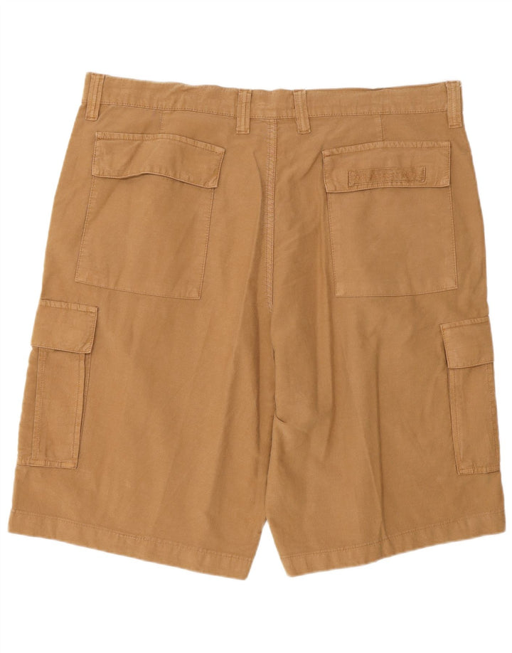 Carrera Mens Cargo Shorts IT 56 3XL W40 Algodão Bege