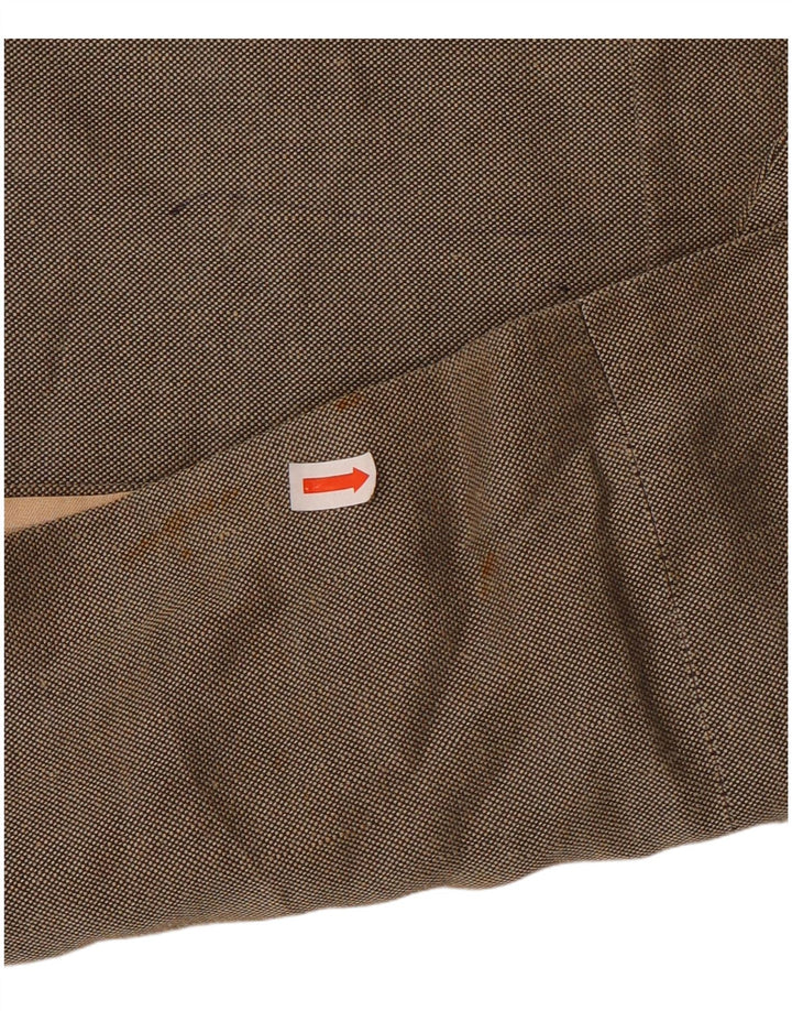 Jaqueta blazer masculina NAUTICA com 3 botões UK 46 3XL linho cinza