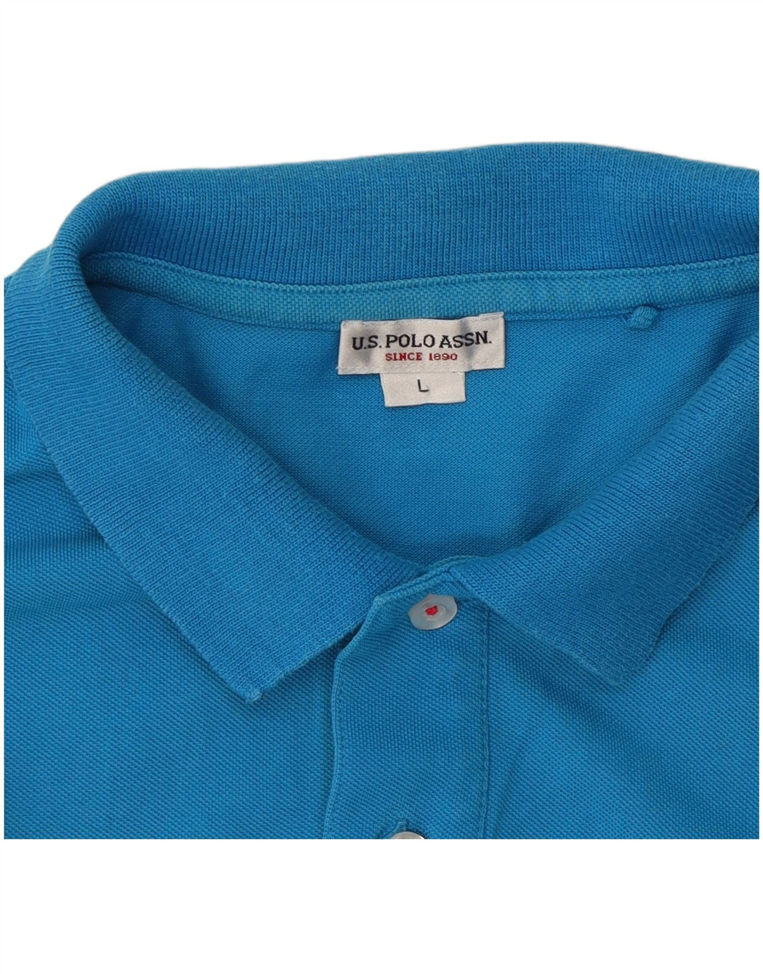 ASSN POLO DOS EUA. Camisa Polo Masculina Grande Azul