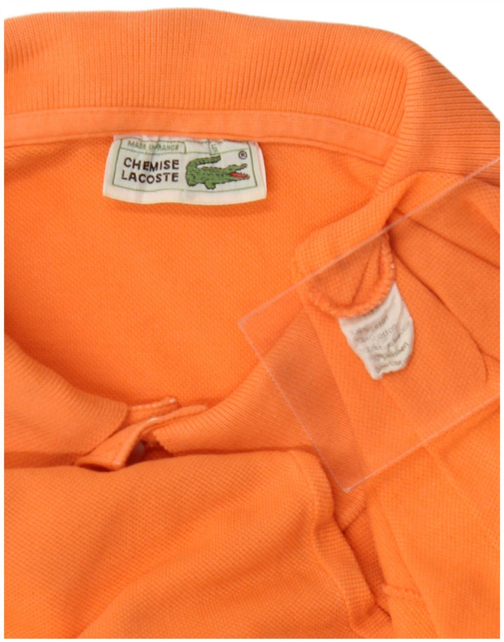 Camisa polo masculina LACOSTE tamanho 5 grande algodão laranja