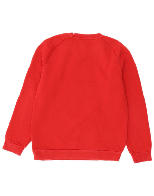 Adidas meninos moletom jumper 11-12 anos algodão vermelho