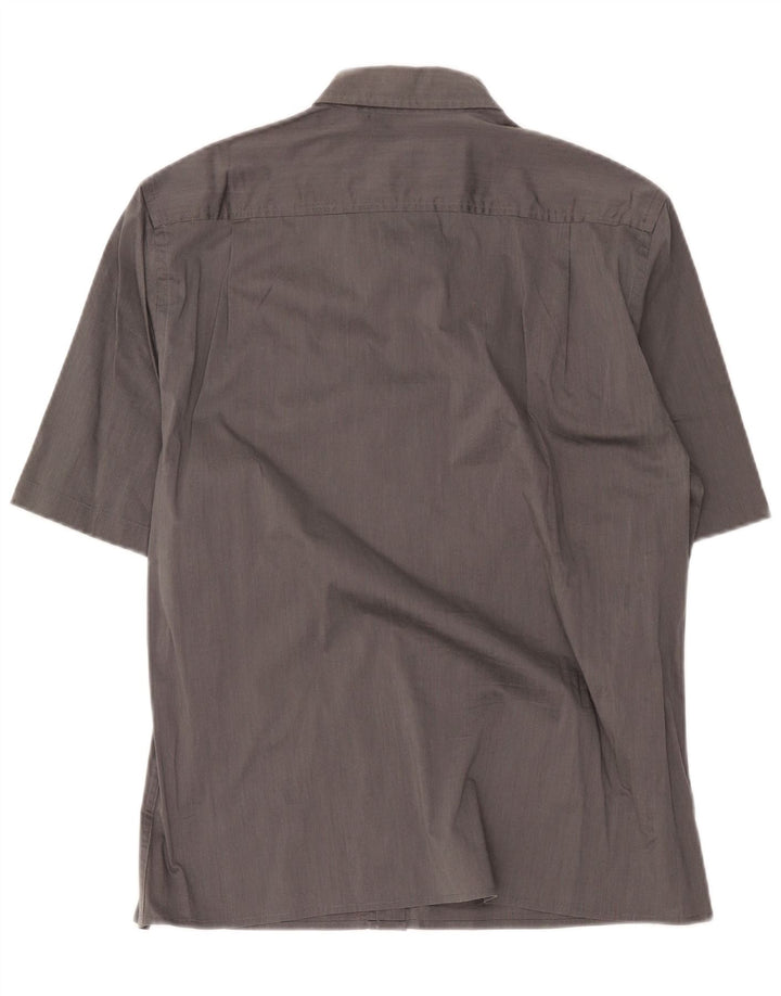 Camisa masculina de manga curta Dkny grande algodão cinza