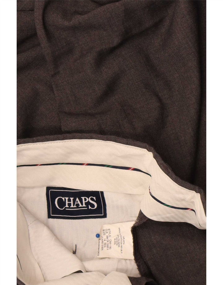 Calças Chino Retas Rapazes Chaps 15-16 Anos W28 L30 Cinzento Poliéster