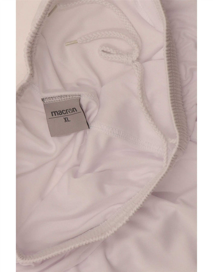 Shorts esportivos gráficos masculinos Macron XL branco