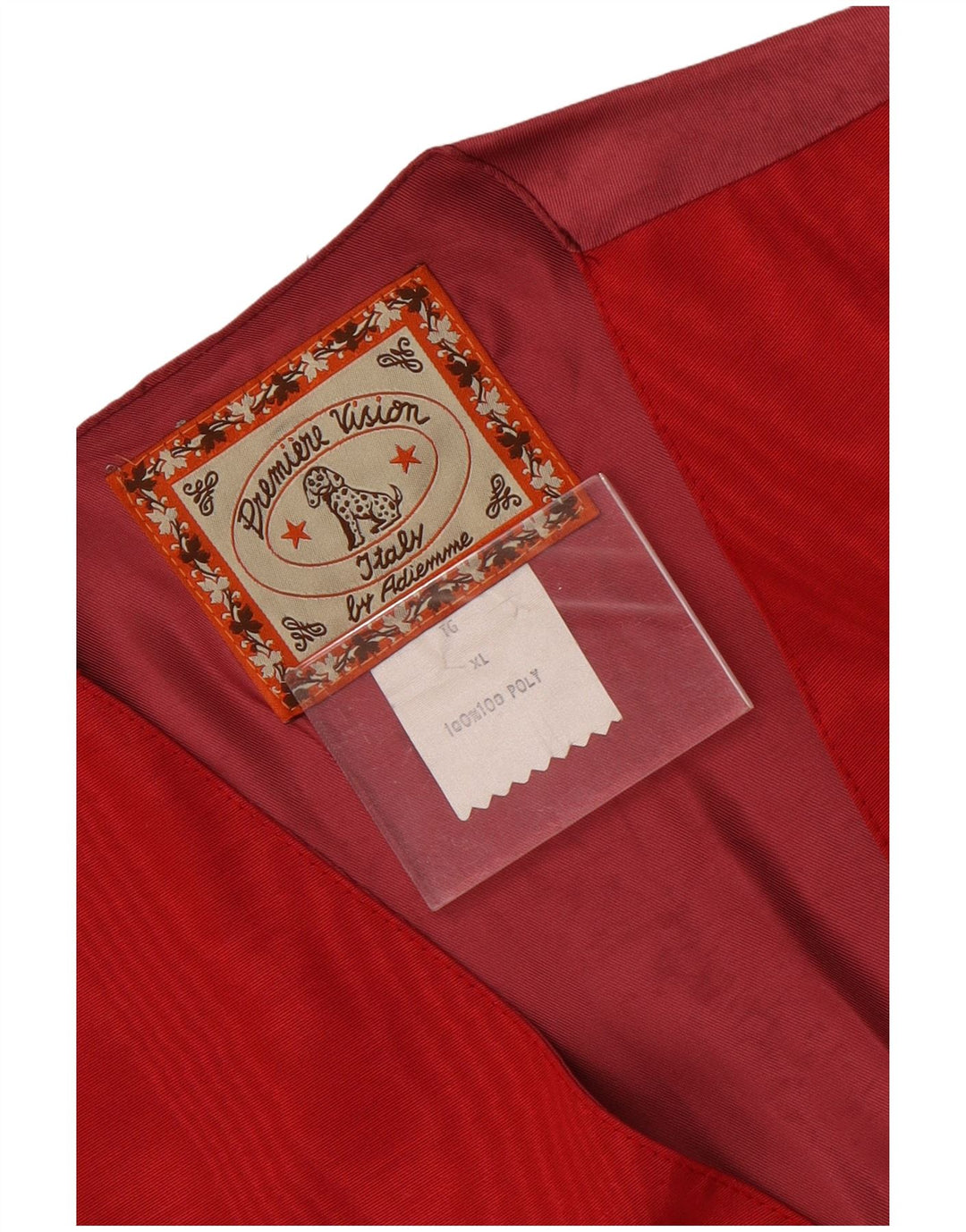 Colete masculino vintage XL poliamida vermelha