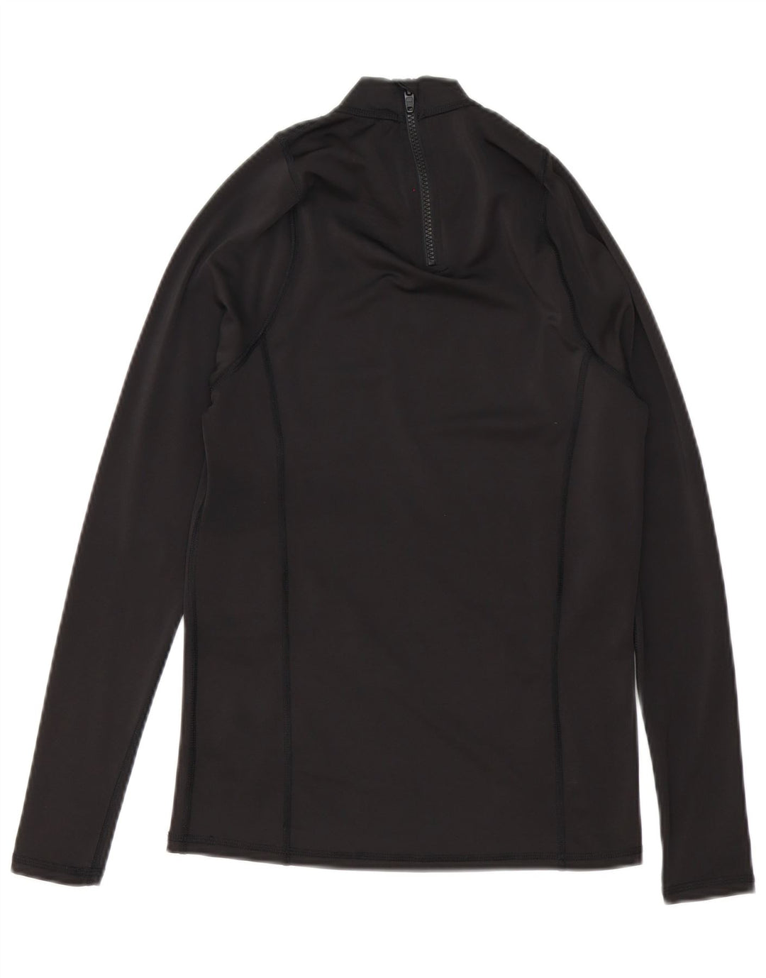 Mistral Mens Graphic Zip Neck Pulôver Treino Top Pequeno Poliéster Preto