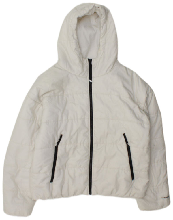 Jaqueta Nike Feminina Therma-Fit Graphic com Capuz Acolchoado UK 14 Médio Branco