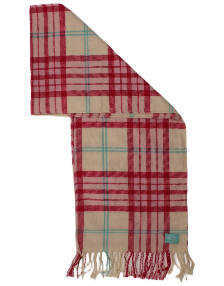 JOULES Cachecol feminino retangular tamanho único xadrez multicolorido acrílico clássico