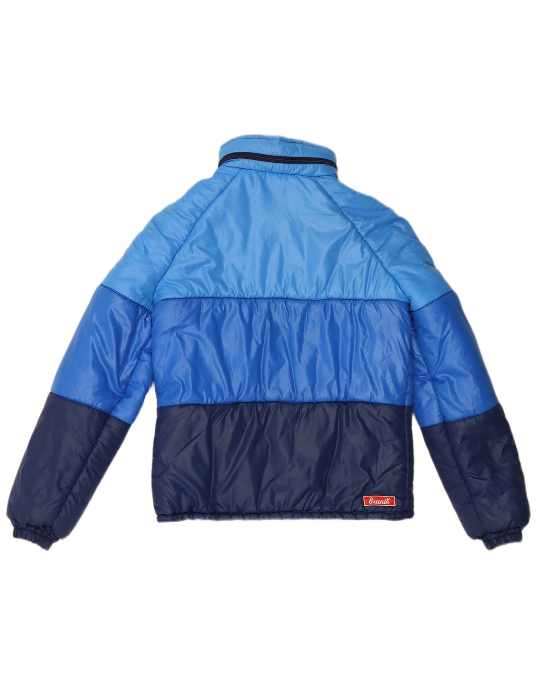 Jaqueta acolchoada feminina Brunik IT 48 XL azul colorblock poliamida