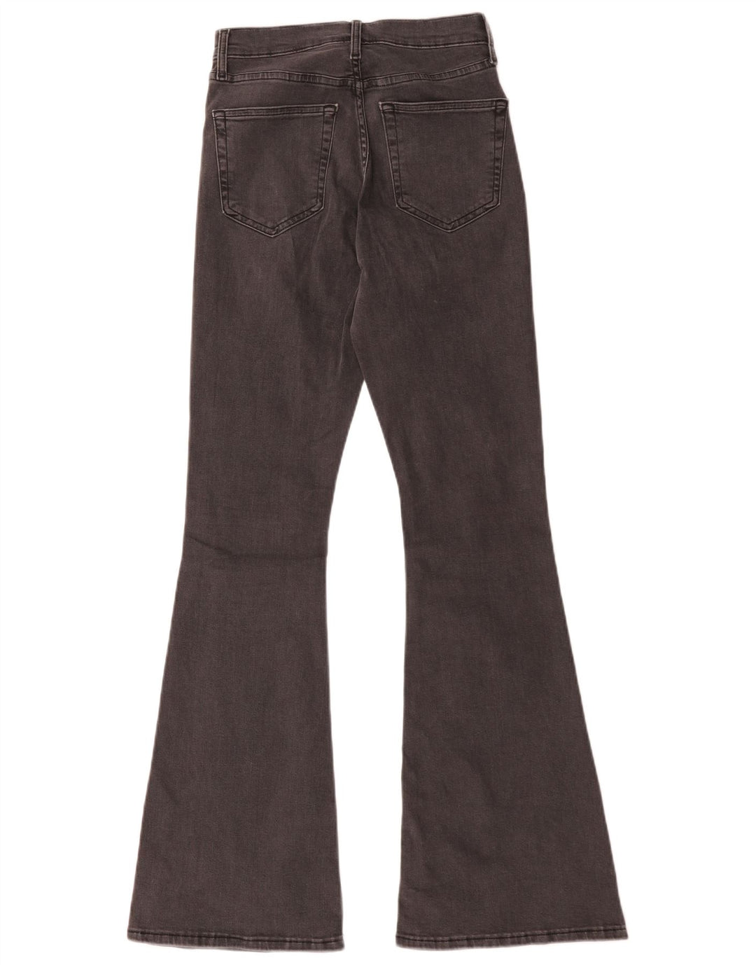 Topshop feminino Jamie Flared Jeans W28 L32 algodão cinza