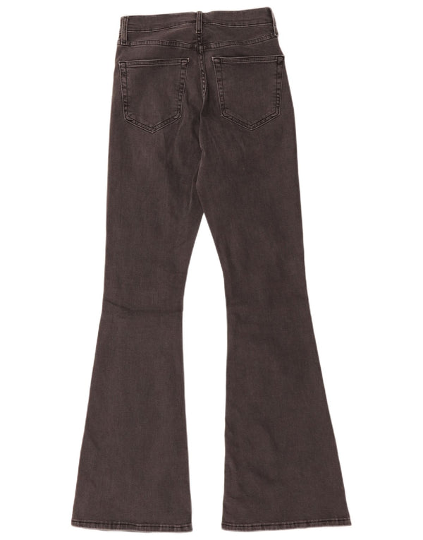 Topshop feminino Jamie Flared Jeans W28 L32 algodão cinza