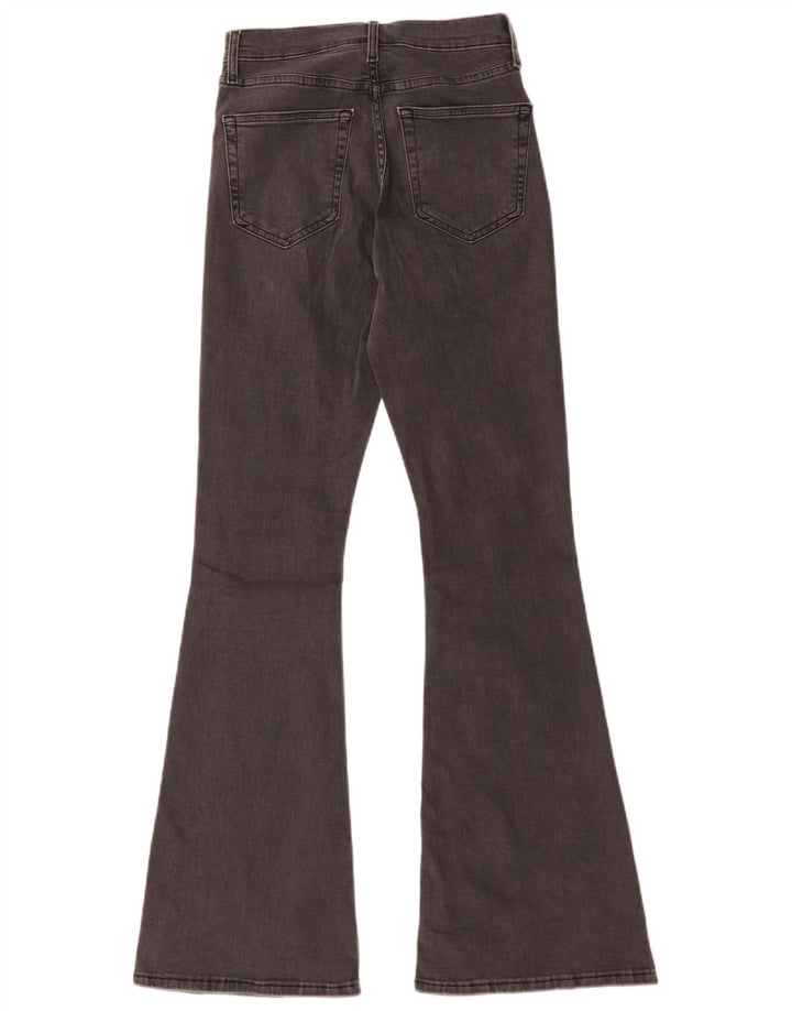 Topshop feminino Jamie Flared Jeans W28 L32 algodão cinza