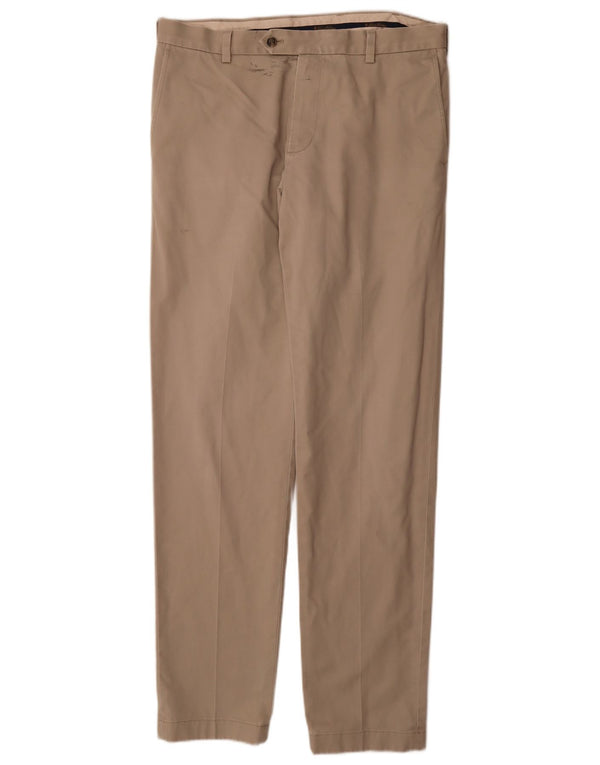 Calça Chino Masculina Slim Brooks Brothers W34 L34 Algodão Bege