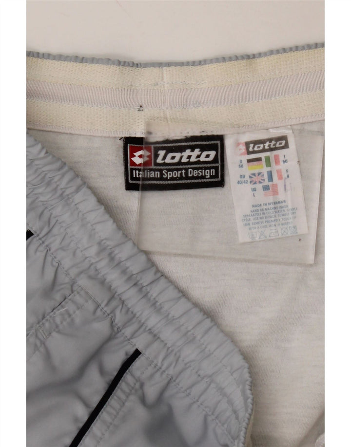 LOTTO Mens Sport Shorts Grande Poliéster Cinza