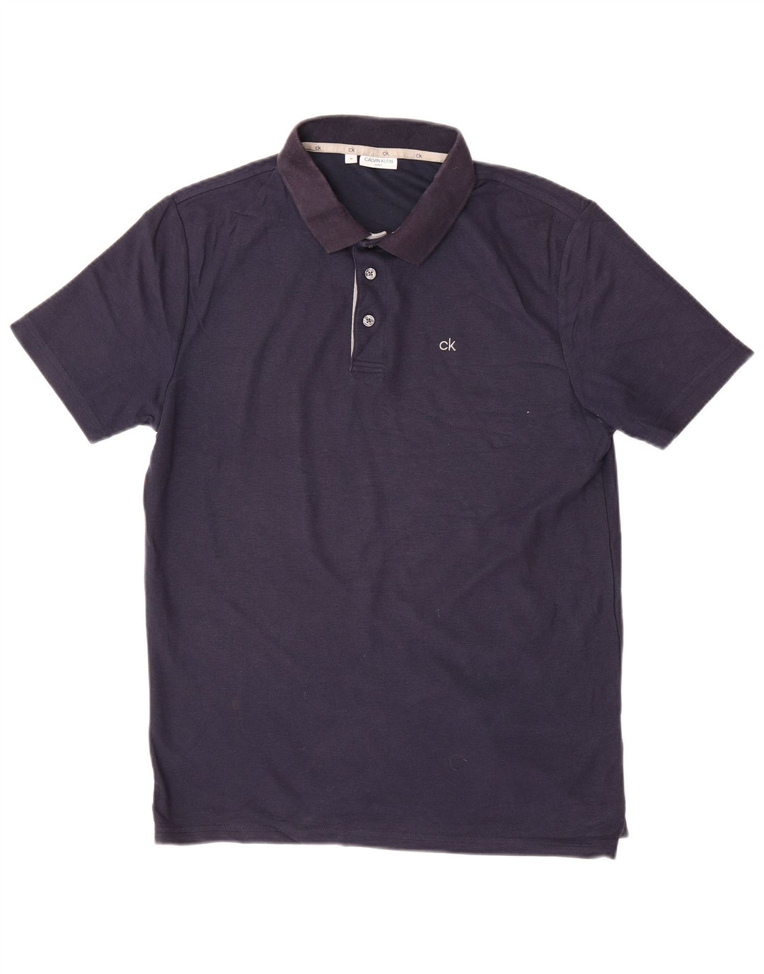 Camisa polo masculina CALVIN KLEIN médio algodão azul marinho