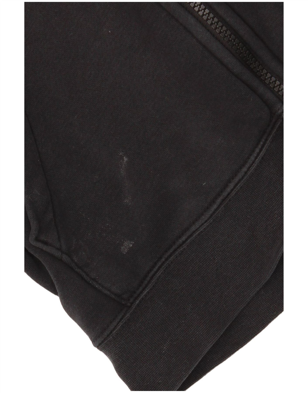 Suéter feminino Nike com capuz e zíper grande UK 6 XS preto algodão