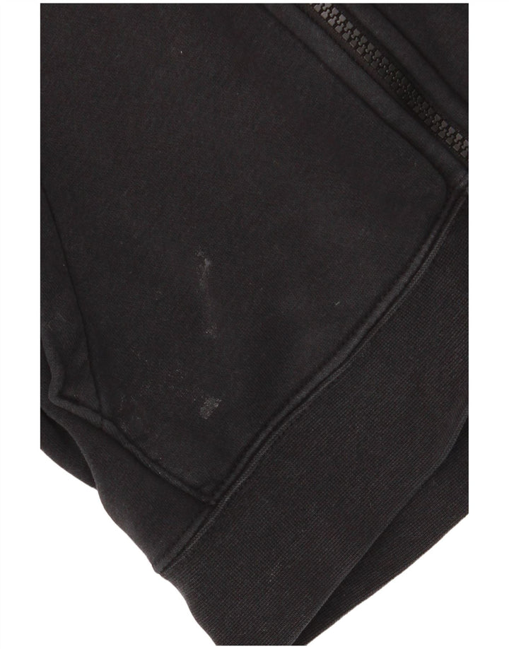 Suéter feminino Nike com capuz e zíper grande UK 6 XS preto algodão