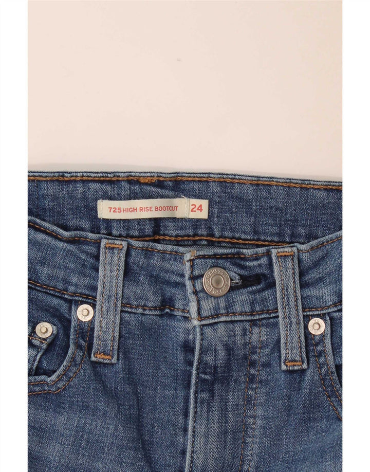 Calça jeans feminina Levi's 725 High Rise Bootcut W24 L31 Azul