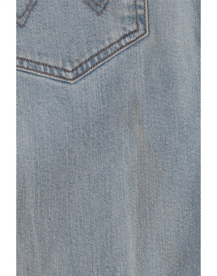 Wrangler feminino regular fit jeans reto W30 L32 algodão azul