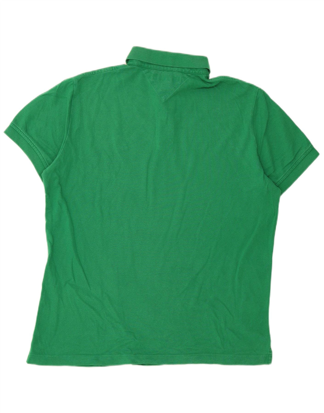 Camisa polo masculina TOMMY HILFIGER Custom Fit verde médio