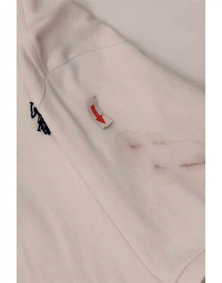 US Polo Assn. Camisa Masculina Média Algodão Branco