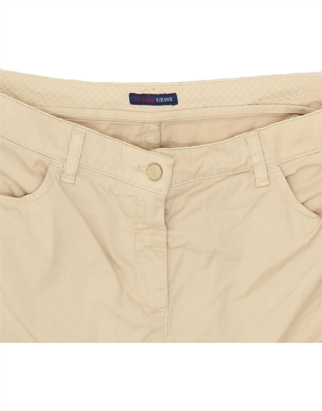 TRUSSARDI Womens Straight Skirt IT 46 Large W32  Beige Cotton Vintage Trussardi and Second-Hand Trussardi from Messina Hembry 