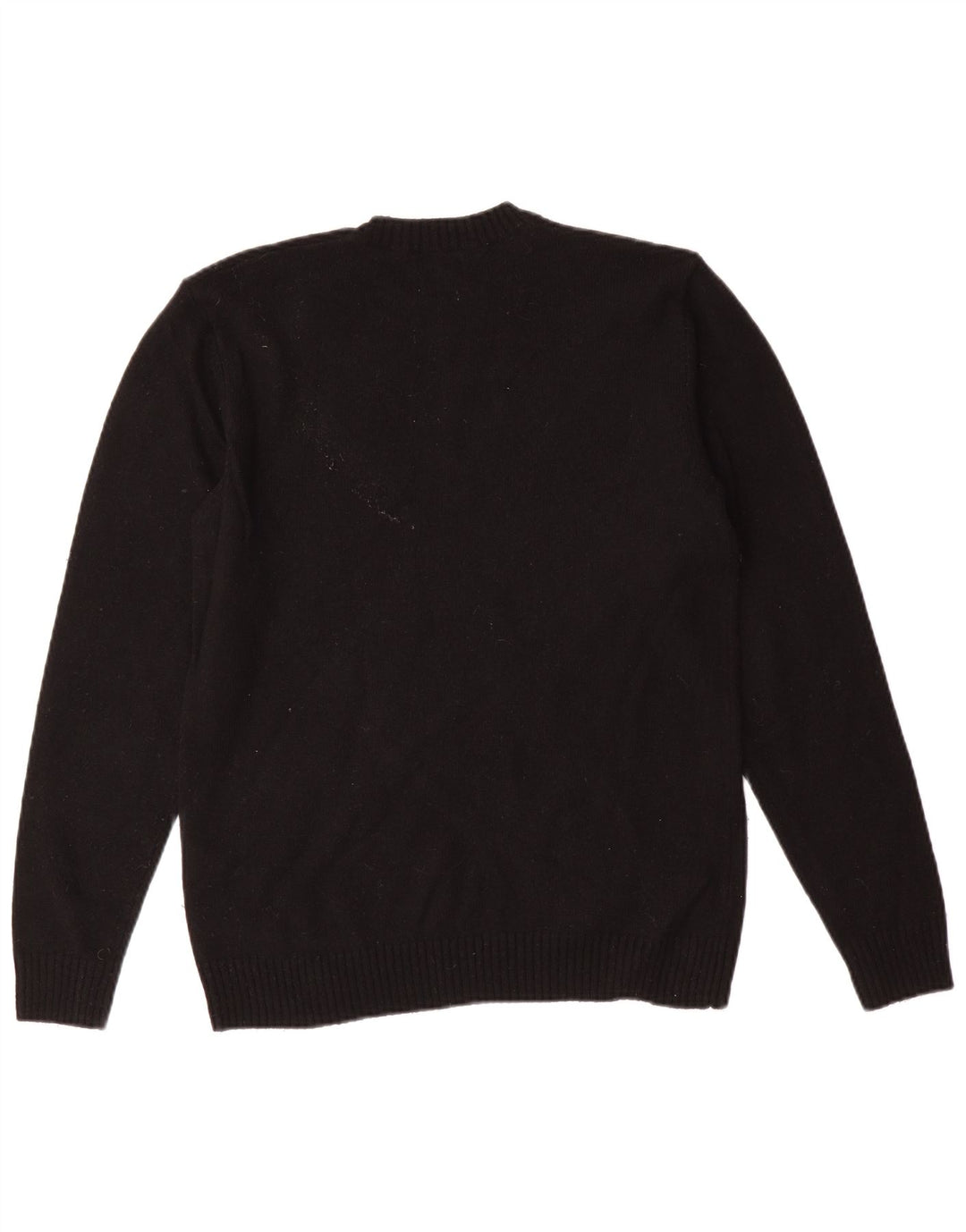 Suéter masculino Levi's Standard com gola redonda, lã preta média
