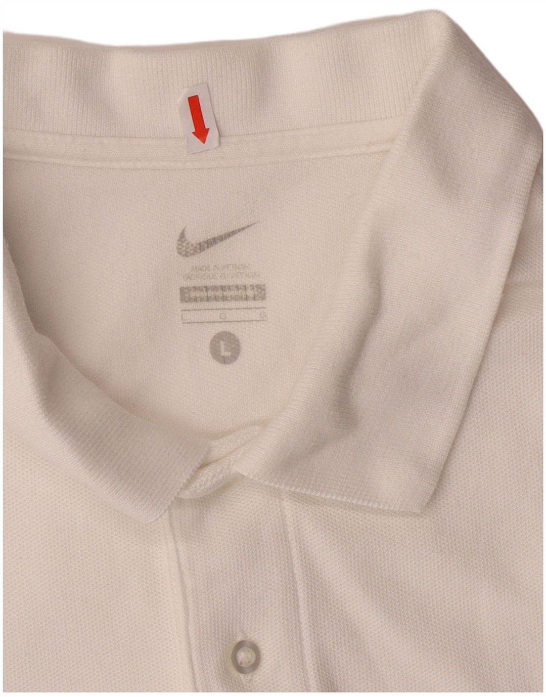 Camisa polo masculina NIKE grande branca