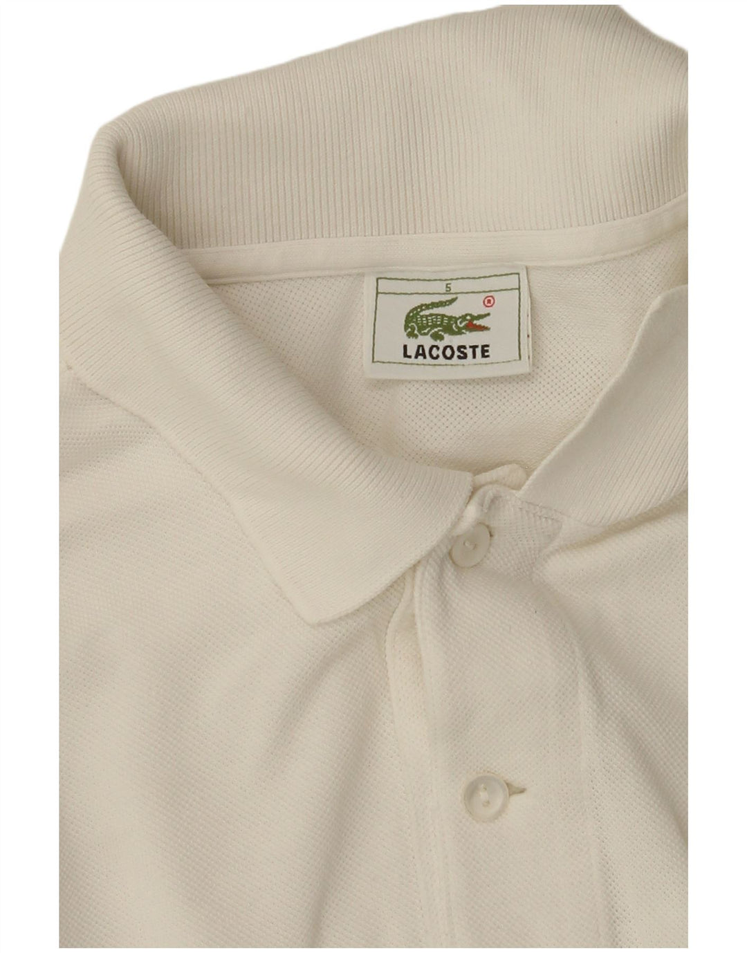 Camisa polo masculina LACOSTE tamanho 5 grande bege