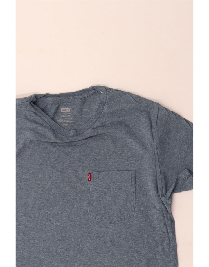 Camiseta masculina padrão LEVI'S pequena azul