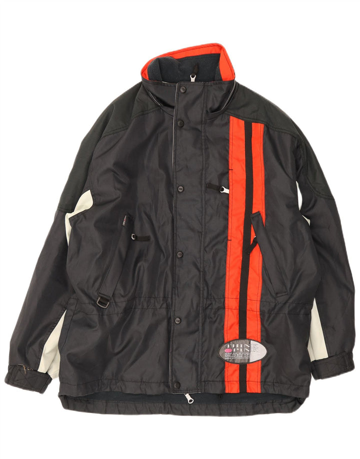 Jaqueta de esqui masculina com capuz e ajuste regular Think Pink IT 54 2XL preto Colourblock