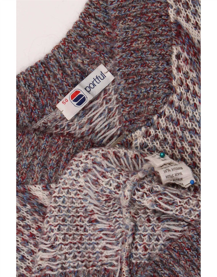 Sportful Suéter Masculino com Gola em Botão IT 50 Médio Multicolorido Retro