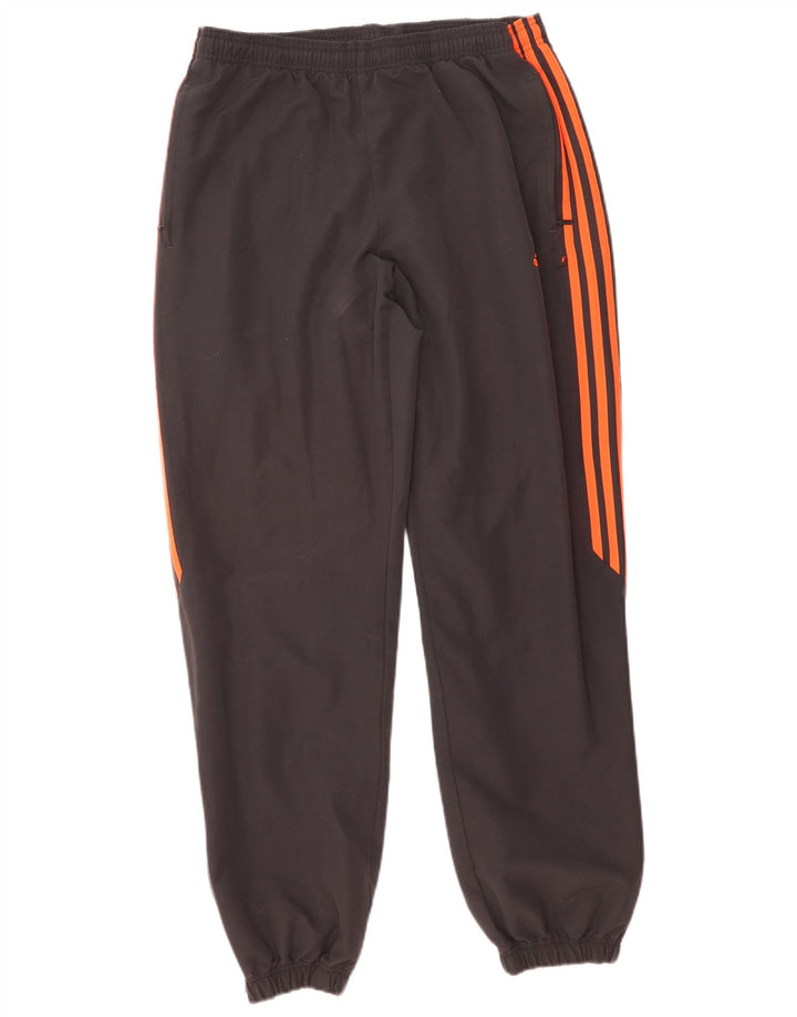 Calça de treino masculina Adidas Joggers grande poliéster cinza