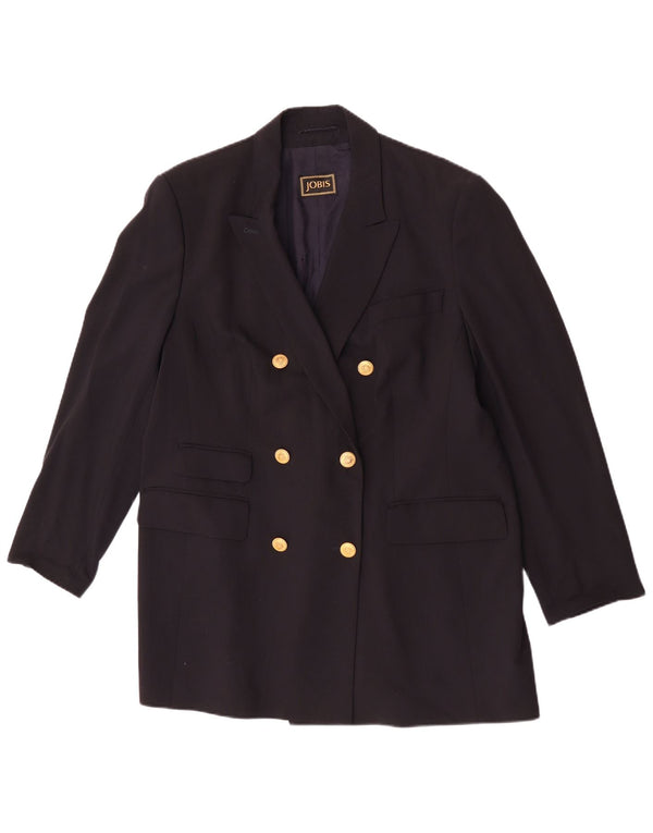 Jaqueta blazer feminina Jobis Longline com peito duplo Reino Unido 14 azul marinho médio
