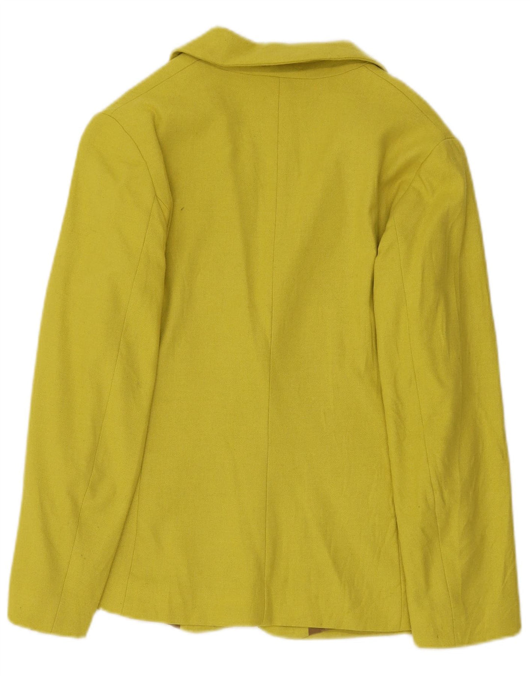 Jaqueta blazer feminina Niu com 1 botão Reino Unido 14 poliéster amarelo médio