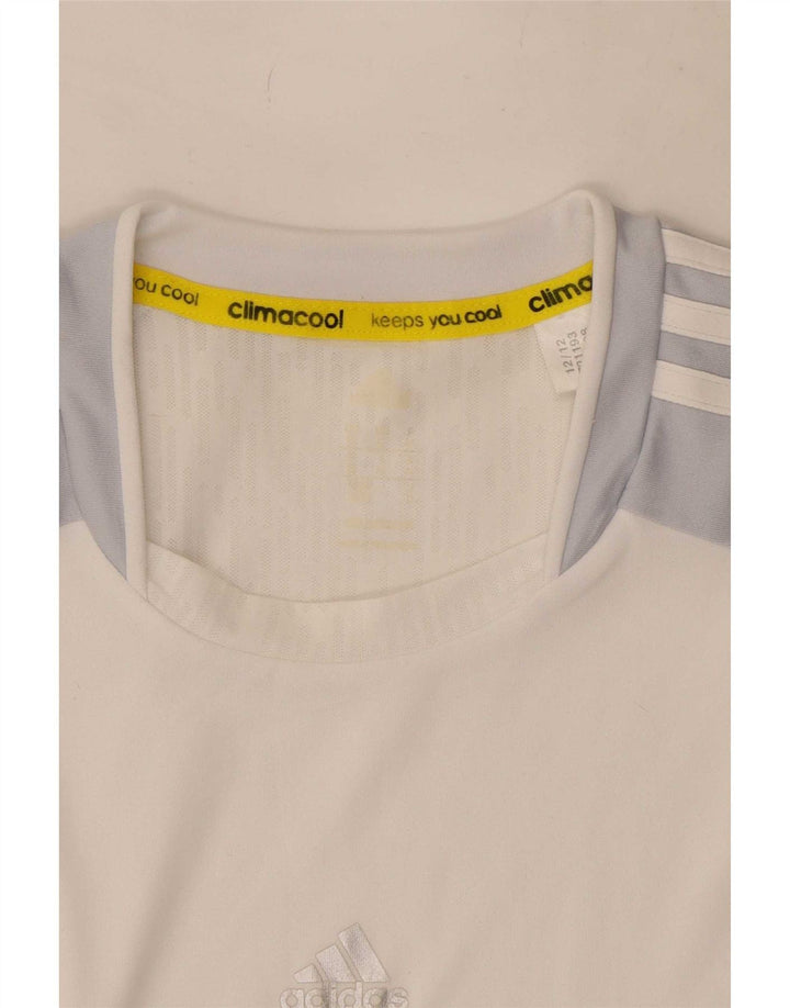 Adidas Mens Climacool Vest Top Médio Branco Colourblock
