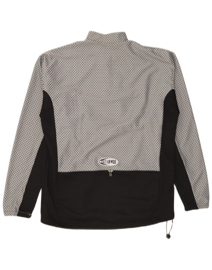 Pulôver gráfico masculino vintage, agasalho top IT 50 cinza médio colorblock