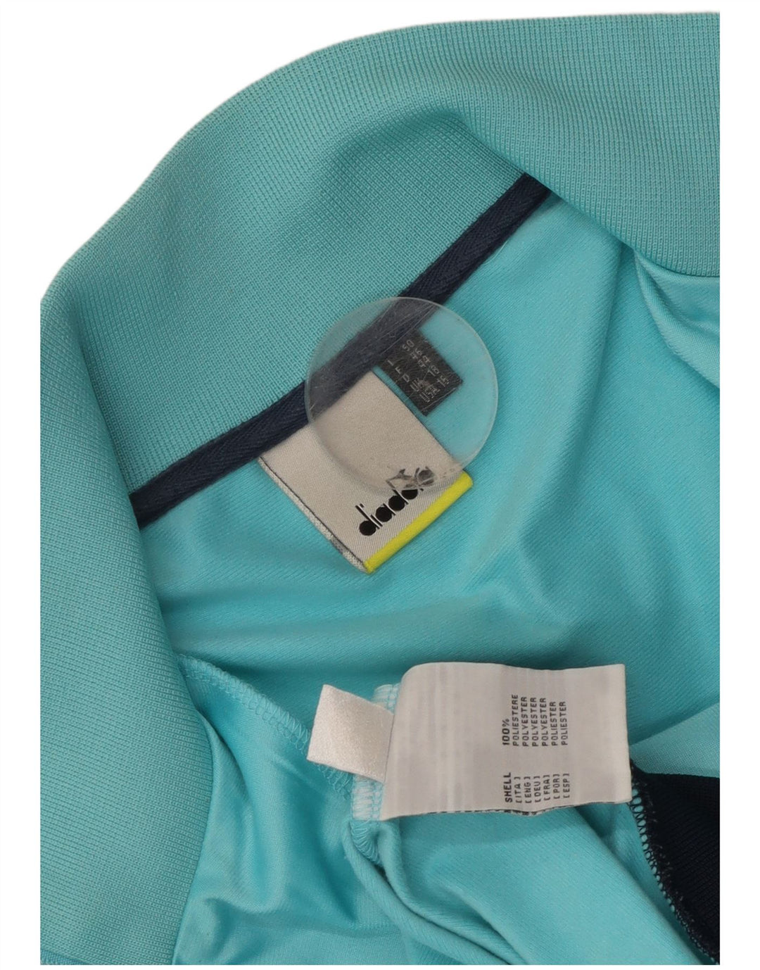 Jaqueta feminina Diadora UK 18 XL azul colorblock poliéster