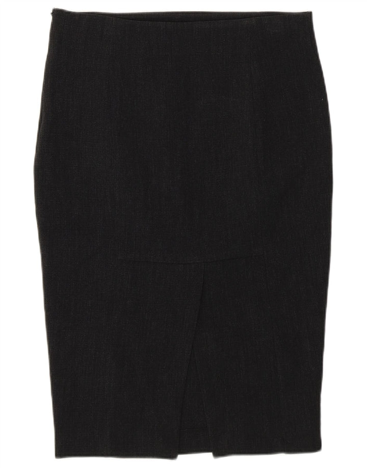 Zara Saia lápis feminina média W28 poliéster cinza