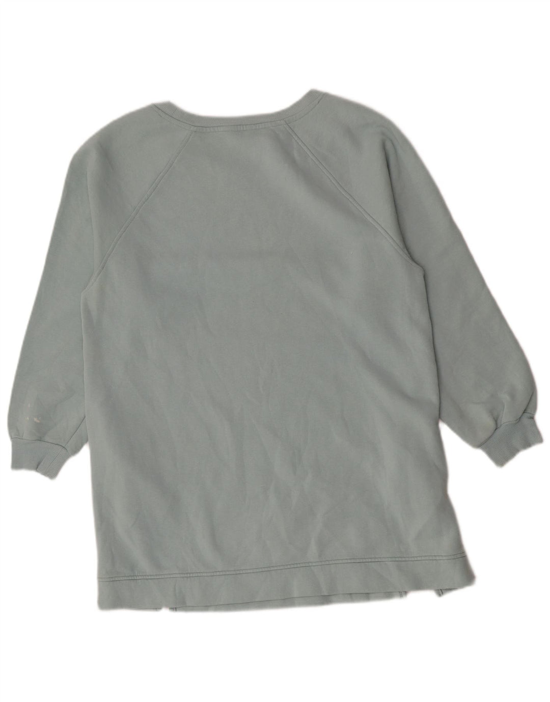 Suéter feminino Marks & Spencer Longline com capuz Reino Unido 14 algodão azul médio
