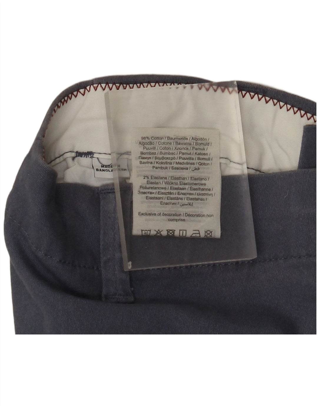 Shorts Chino masculino Jack & Jones médio W32 algodão azul marinho